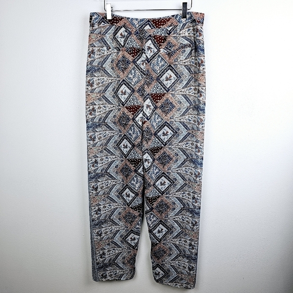 Anthropologie Elevenses Seaflower Palazzo Sheer Pants - Picture 3 of 11